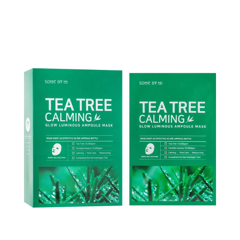 Tea Tree Calming Sheet Mask chiết xuất từ thiên nhiên giúp làm dịu làn da mụn, kháng khuẩn vùng mụn sưng viêm